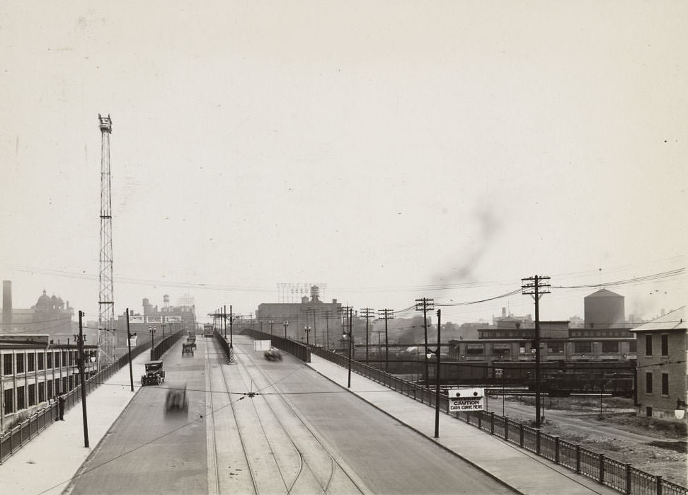 Spadina Avenue looking north, 1920s