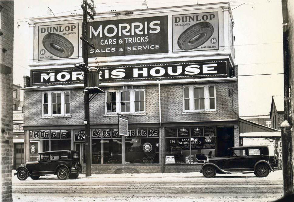 Morris House, Morris Cars and Trucks 674-680 Bay Street, 1920s