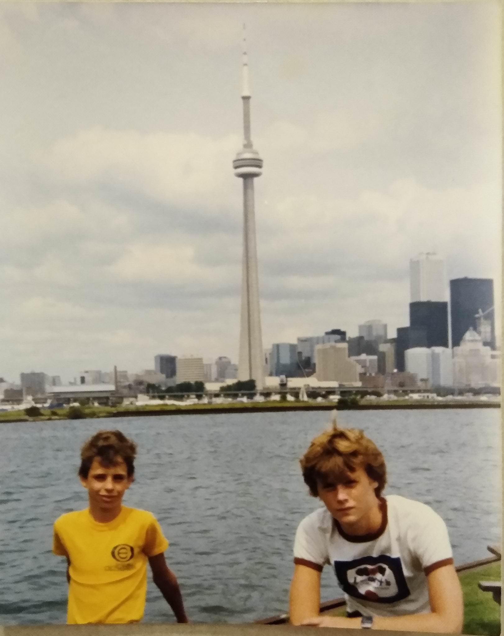 View of city skyline from Centre Island, 1984