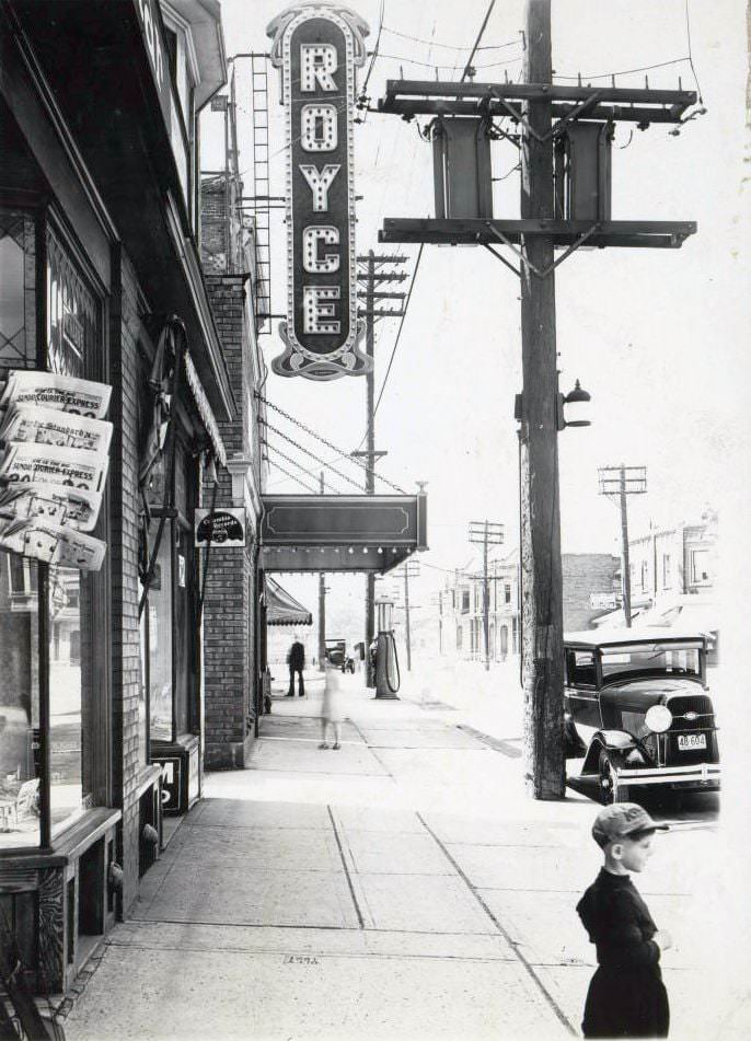 Royce Theatre - 315 Royce Avenue (1621 Dupont Street) South side of Dupont between Edwin & Franklin, 1929