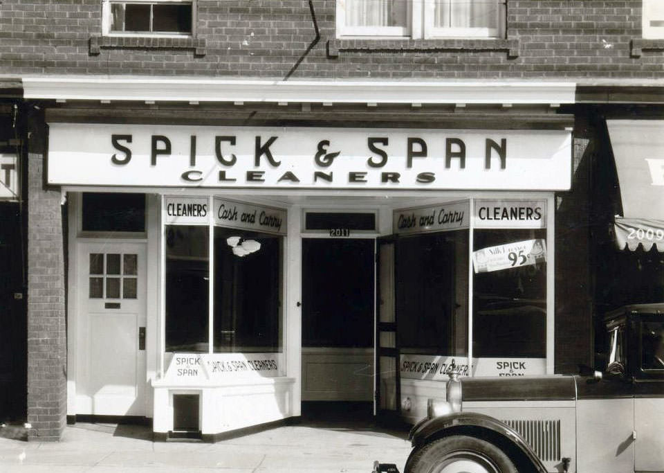 Spick and Span Cleaners - 2011 Yonge Street, 1929