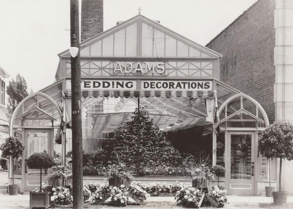 Adams Wedding Decorations - 1635-39 Yonge St., 1929