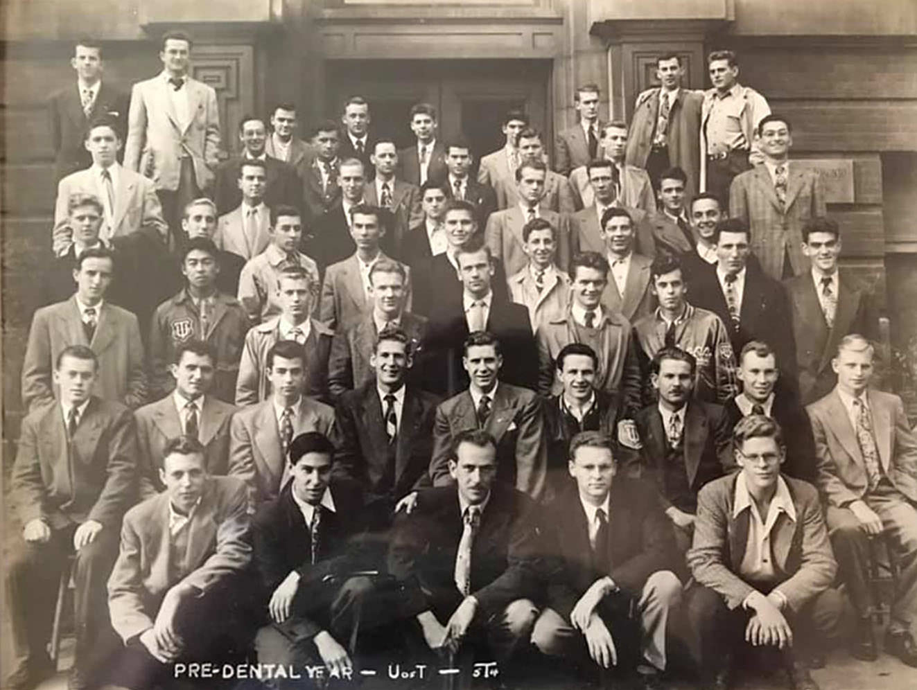 UofT Pre-Dental class around 1954.