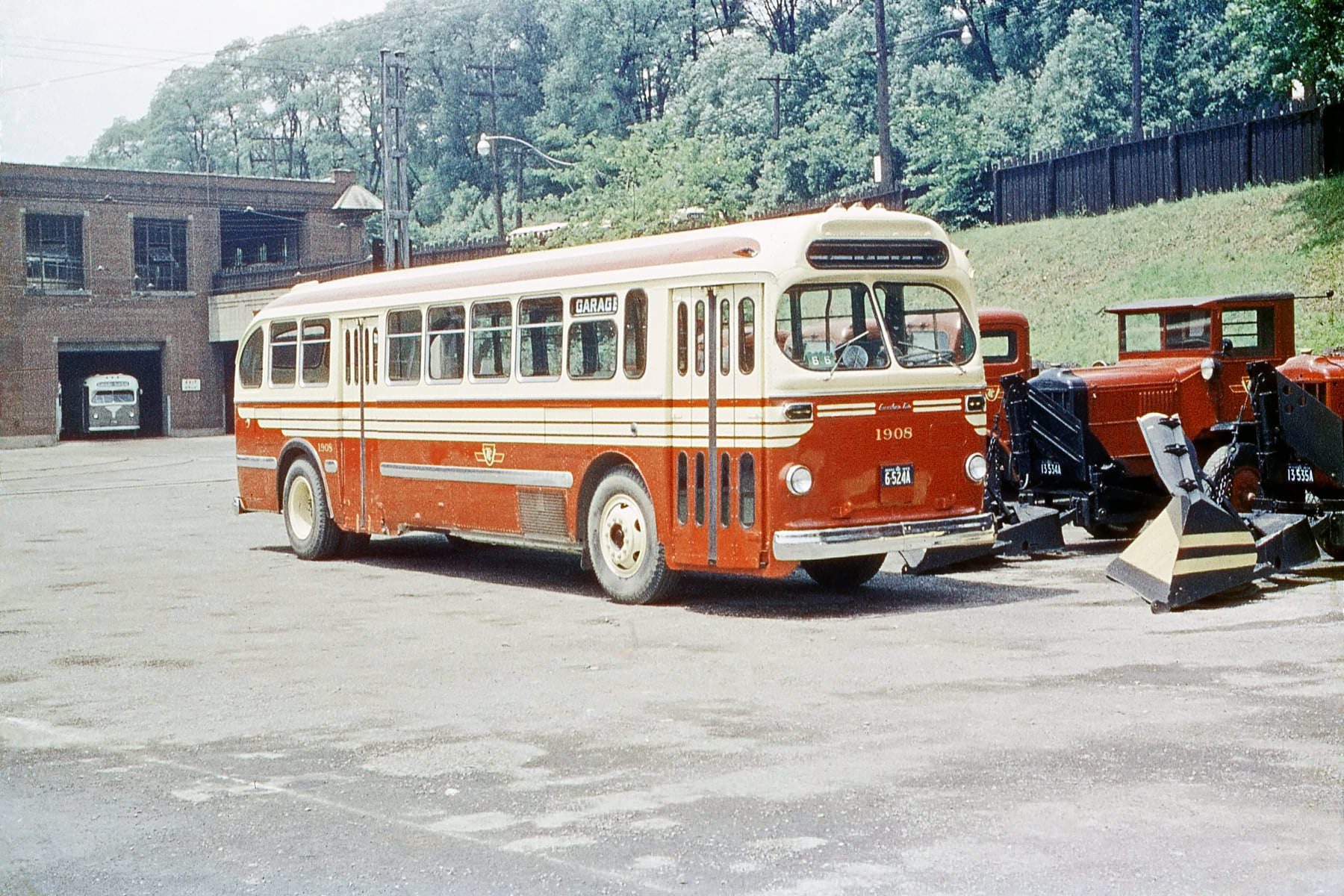 Brill Bus. Bathurst Hillcrest Yards June 1955.