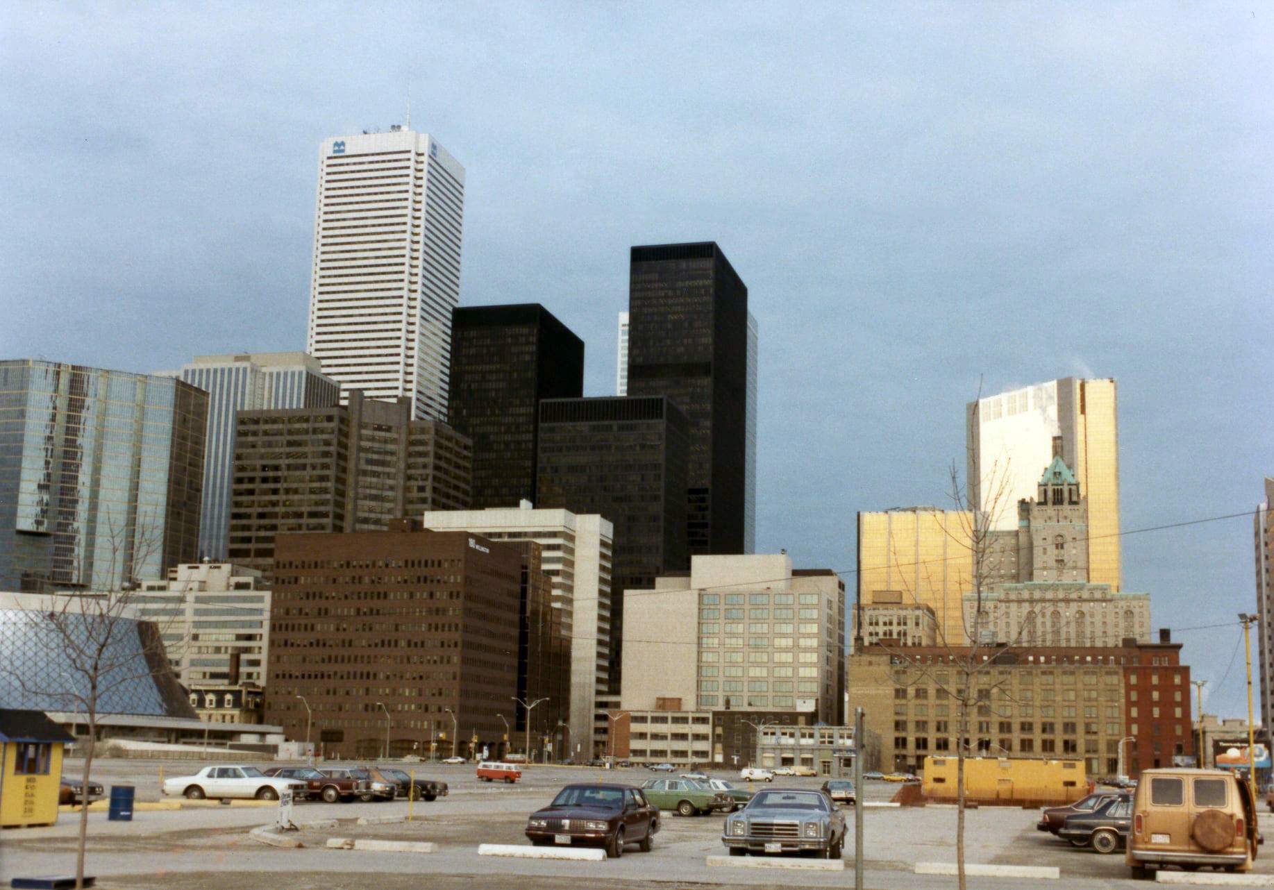 Looking east to the Financial District, 1983.