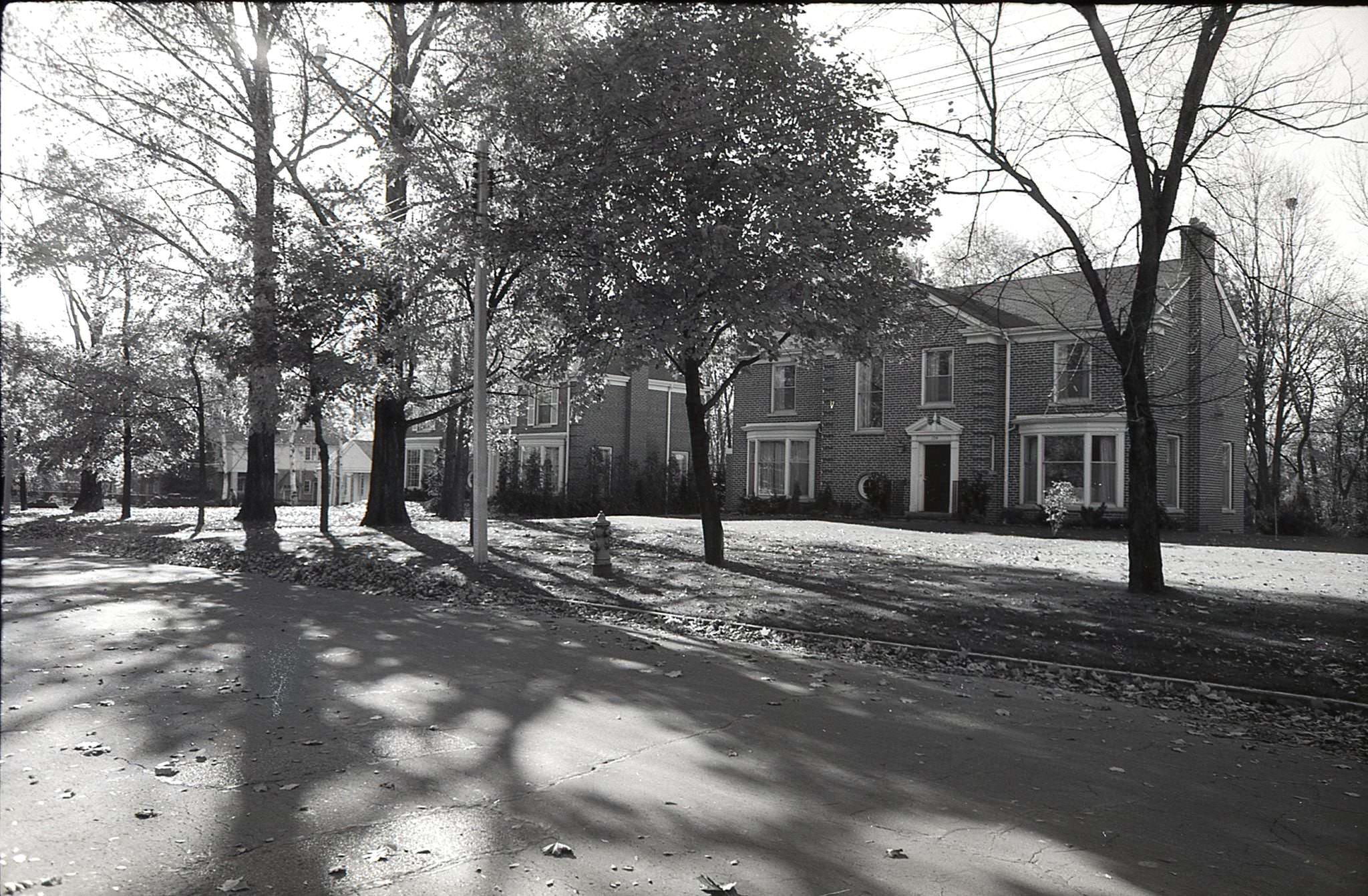 136 and 138 Riverview Drive, now demolished. 140 survives, 1970s