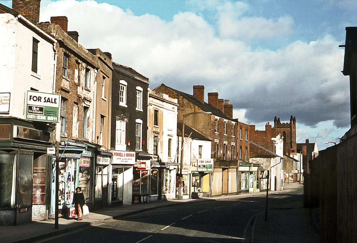 Owen Street, Tipton, February 1980