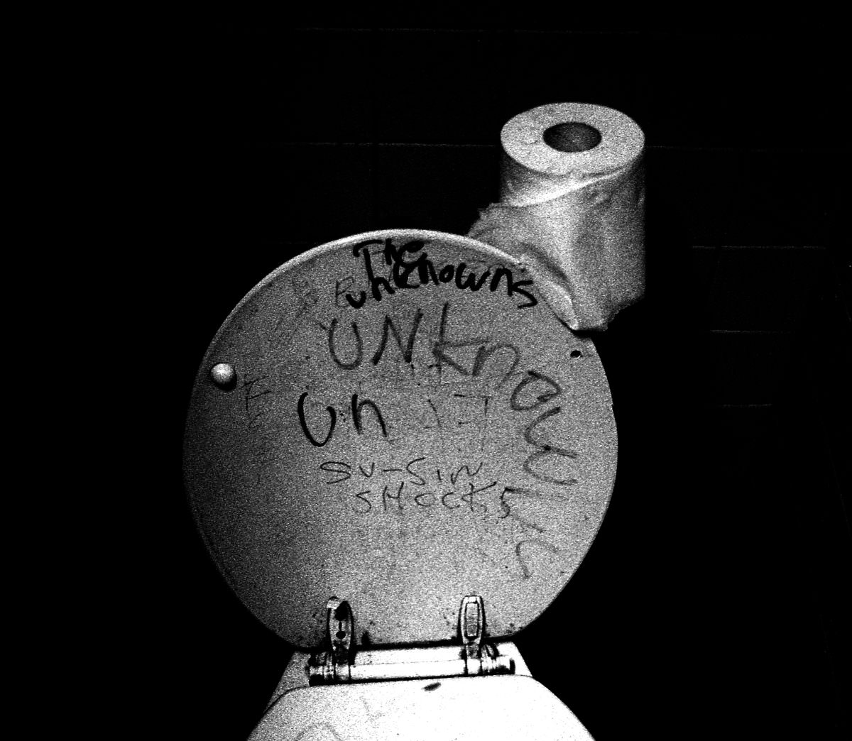 Messages in a toilet of a punk bar