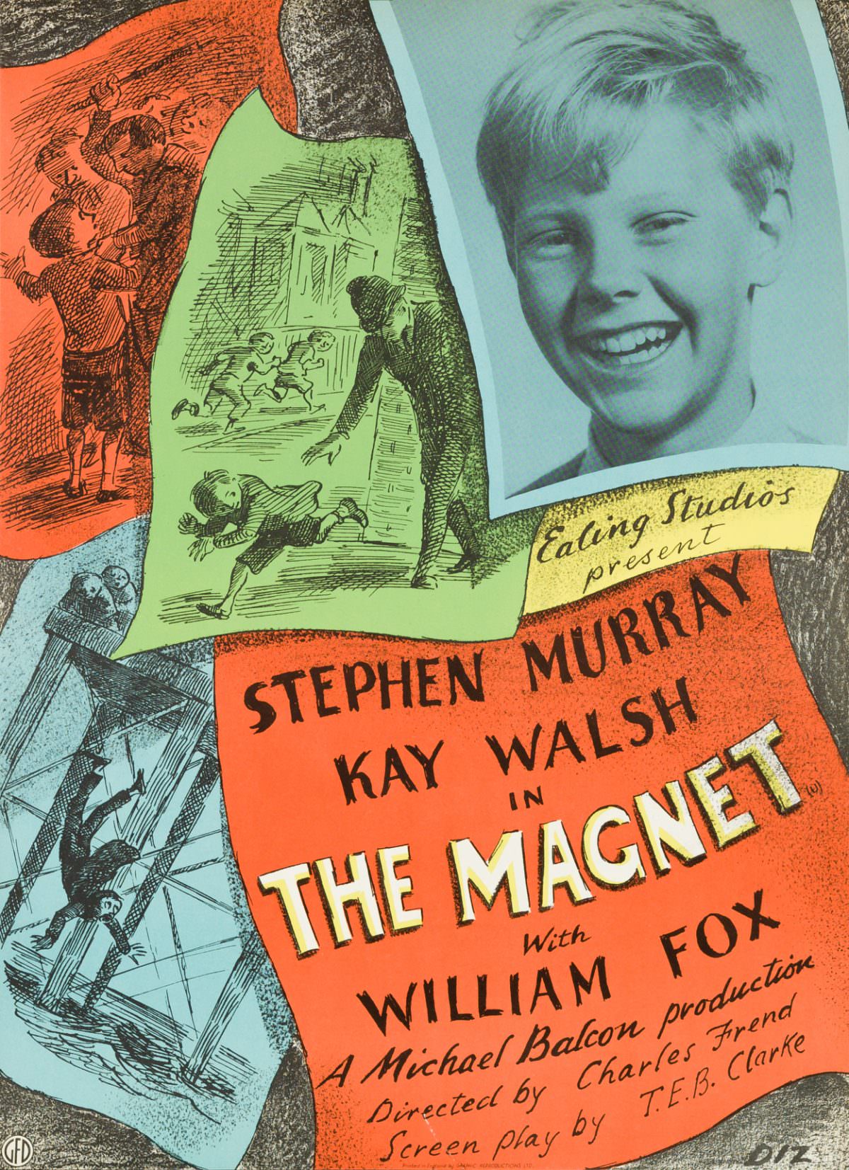 The Magnet is a 1950 British comedy film featuring Stephen Murray, Kay Walsh and in his first starring role James Fox (then billed as William Fox).