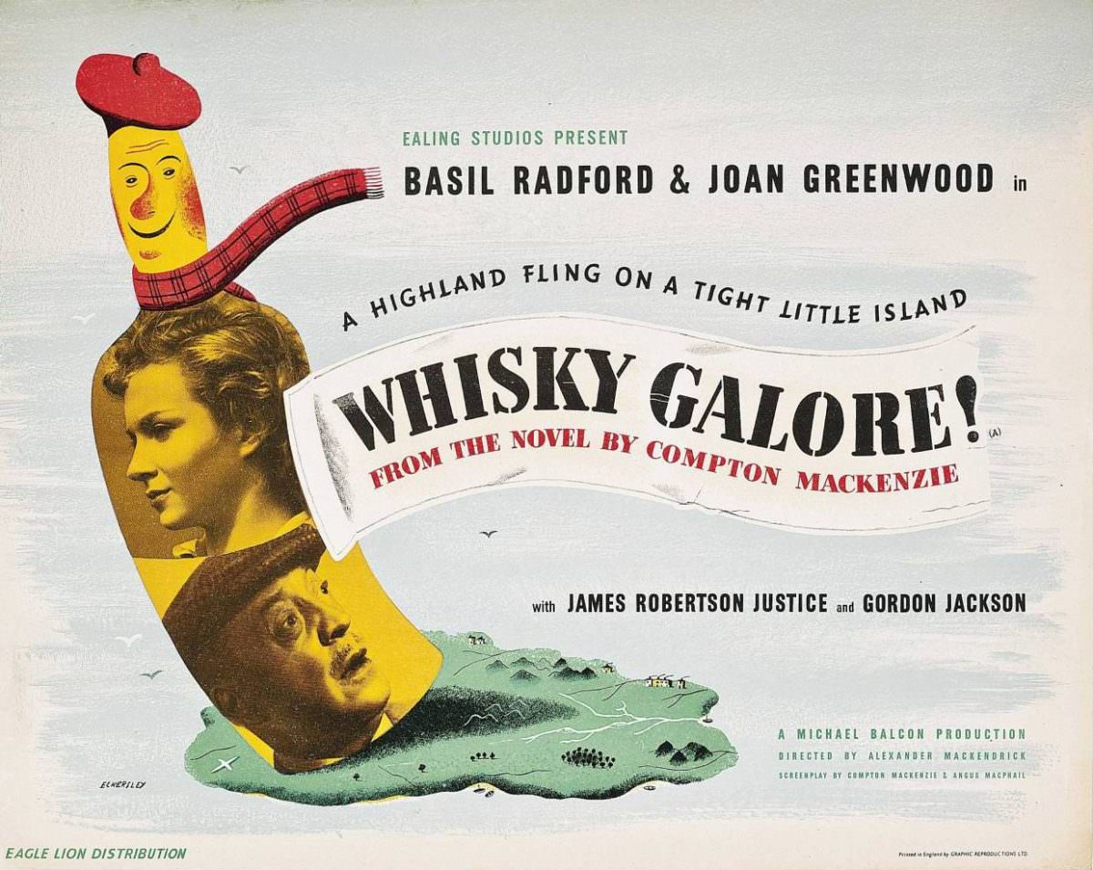Whisky Galore! was made in 1949 and starred Basil Radford, Bruce Seton, Joan Greenwood and Gordon Jackson.