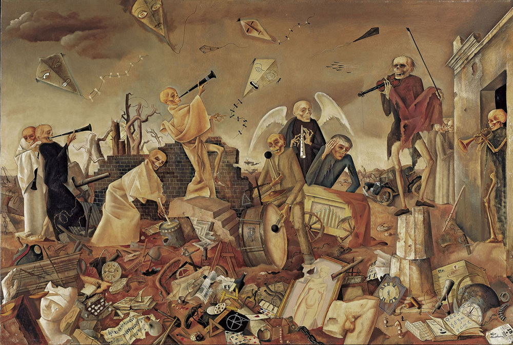 Felix Nussbaum, The Skeletons Play for a Dance
