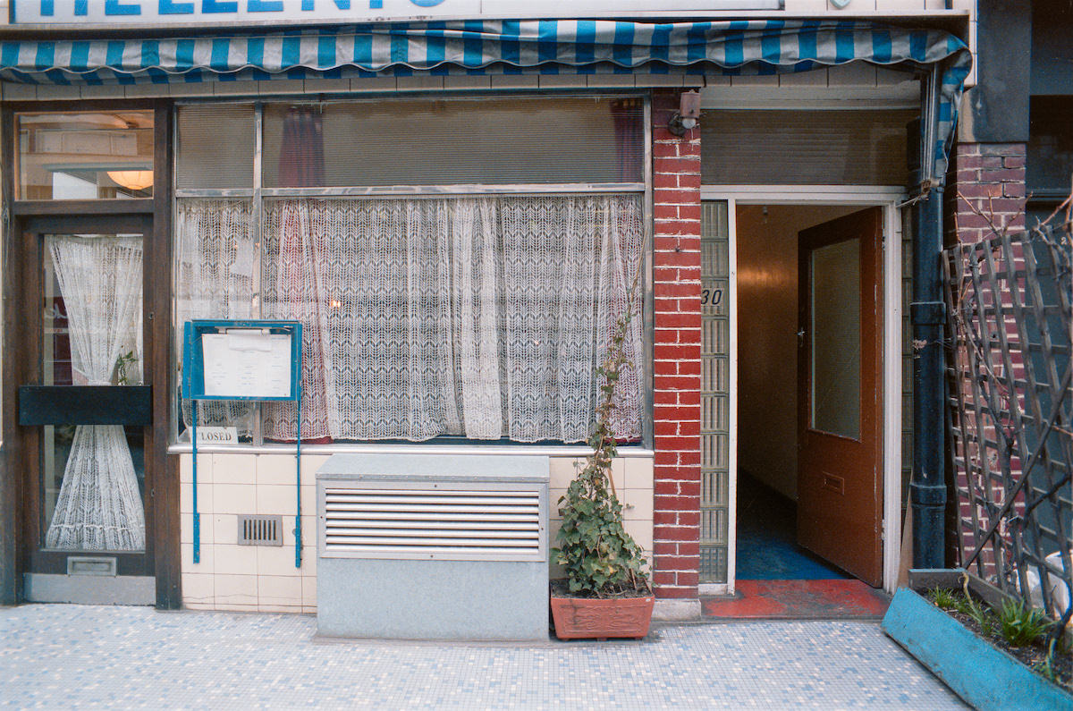 Hellenic Restaurant, Fitzrovia, 1986
