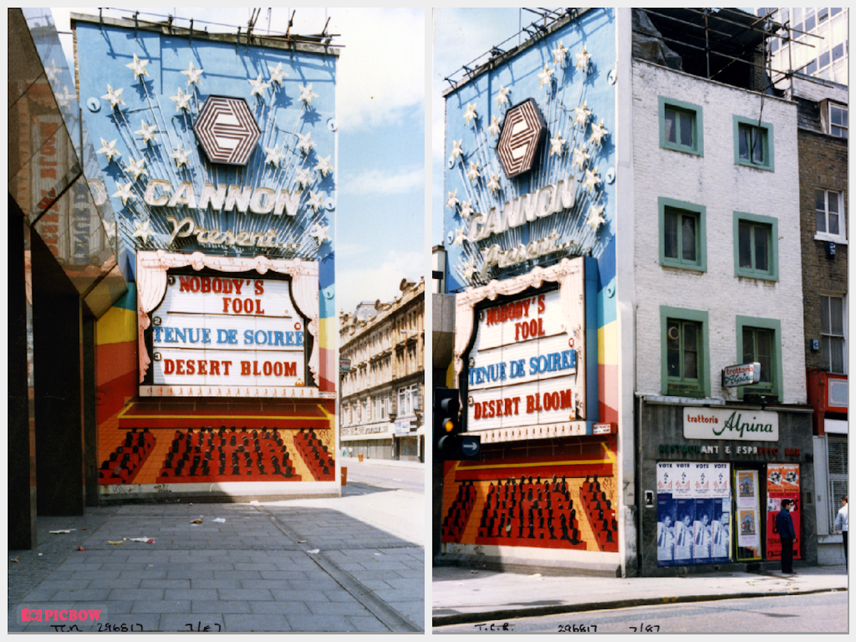 Cannon, Cinema, 30, Tottenham Court Rd, Fitzrovia, Camden, 1987