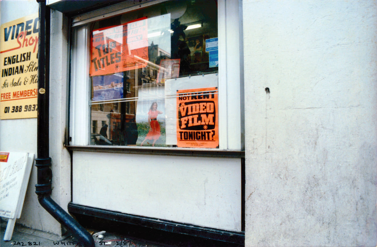 Video Shop, Whitfield Street, 1987