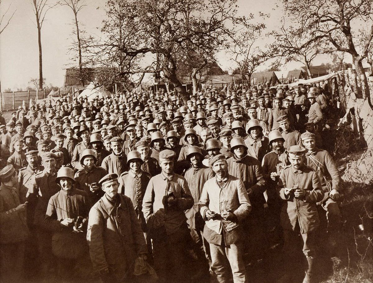 A few Huns captured by the Australians at Broodseinde