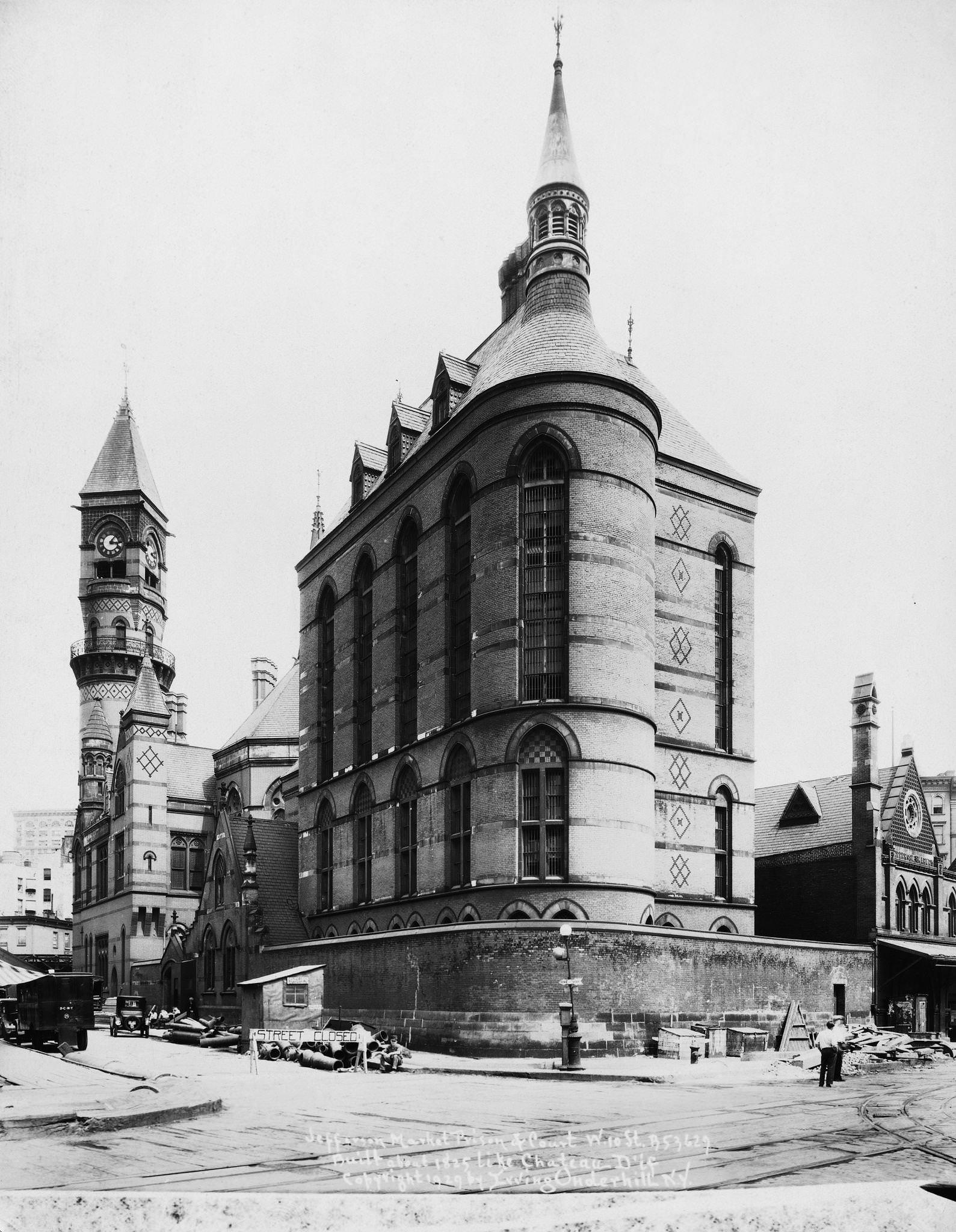 Exterior View of the Jefferson Market Courthouse and Jail