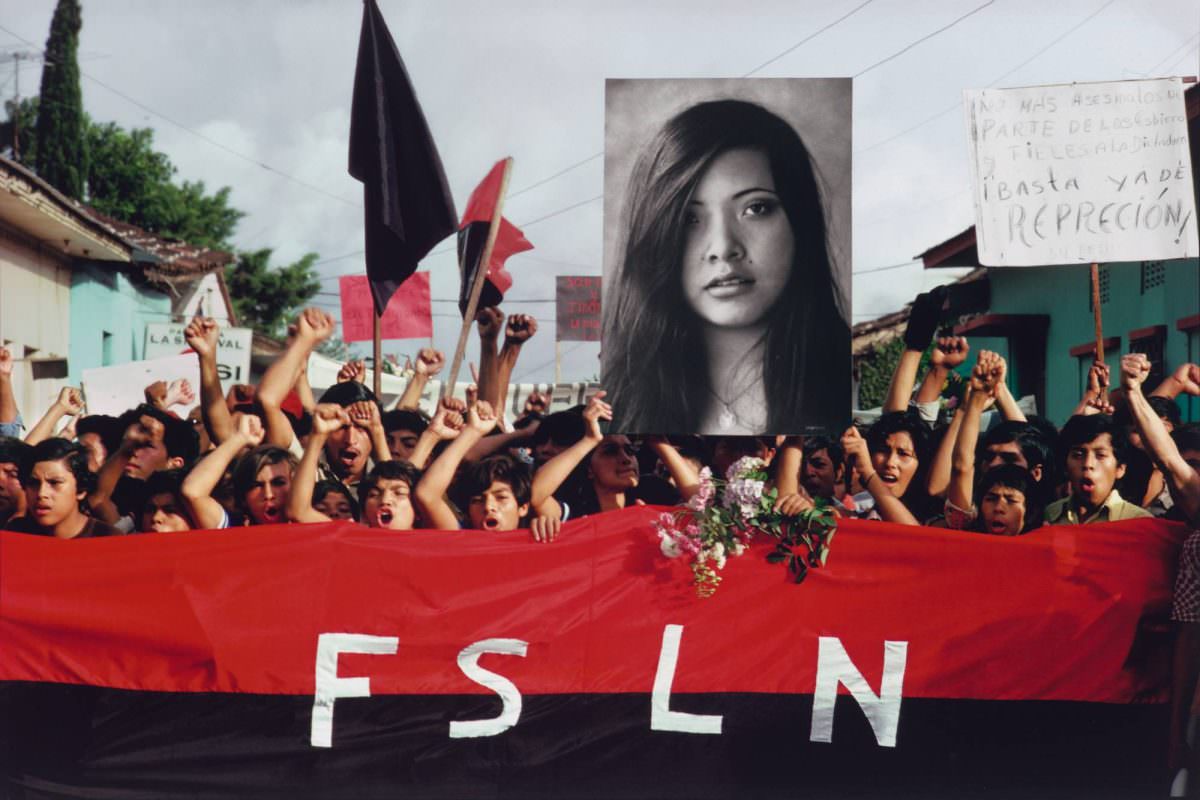 Susan Meiselas, A Funeral Procession in Jinotepe for Assassinated Student Leaders, 1978