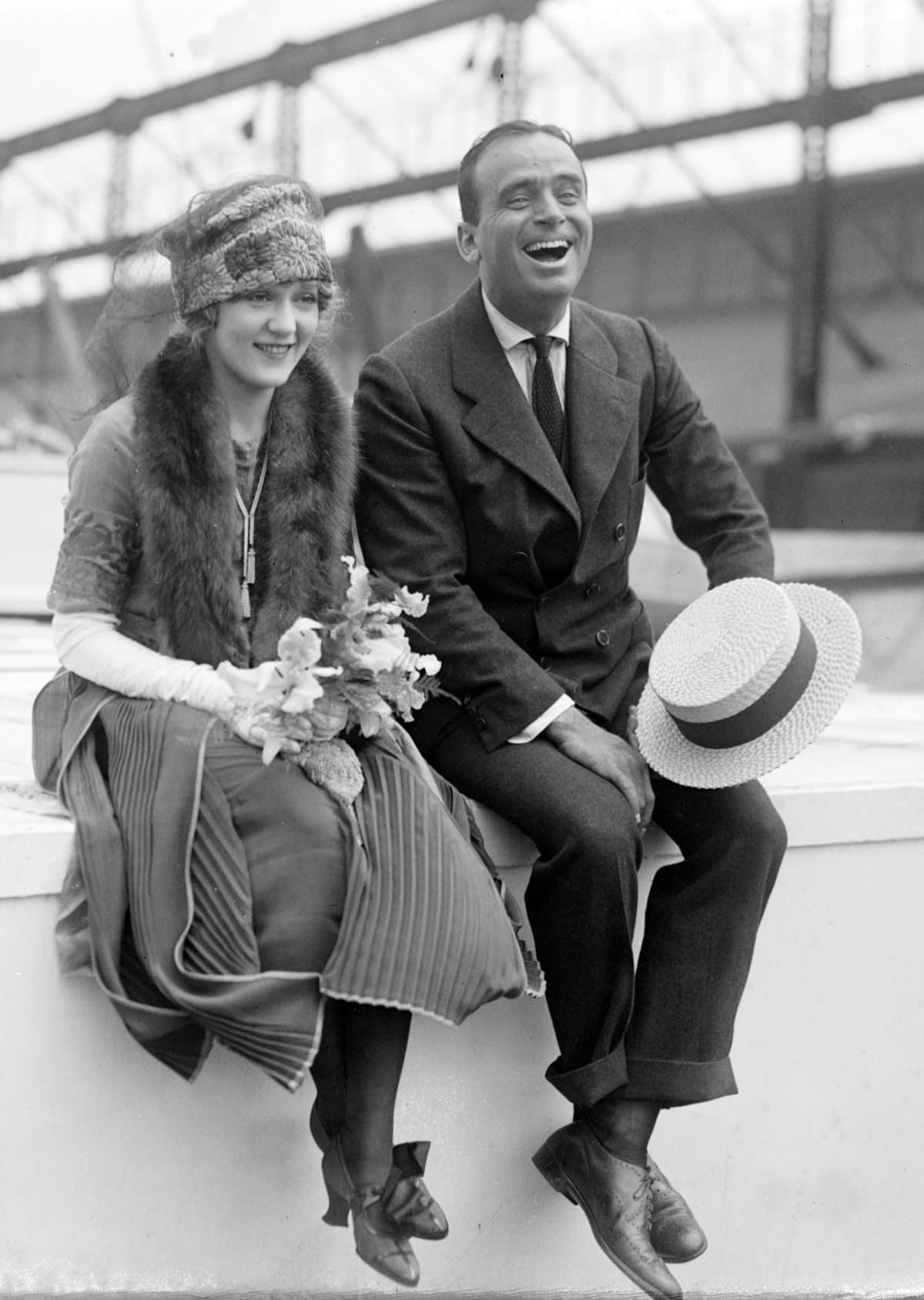 Mary Pickford and Douglas Fairbanks.