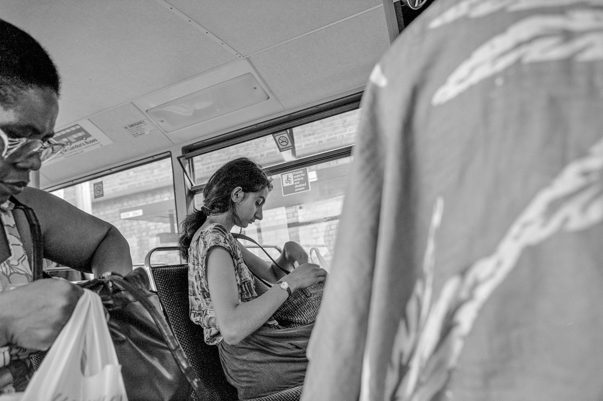 Passengers, Bus, Peckham, Southwark, 1991