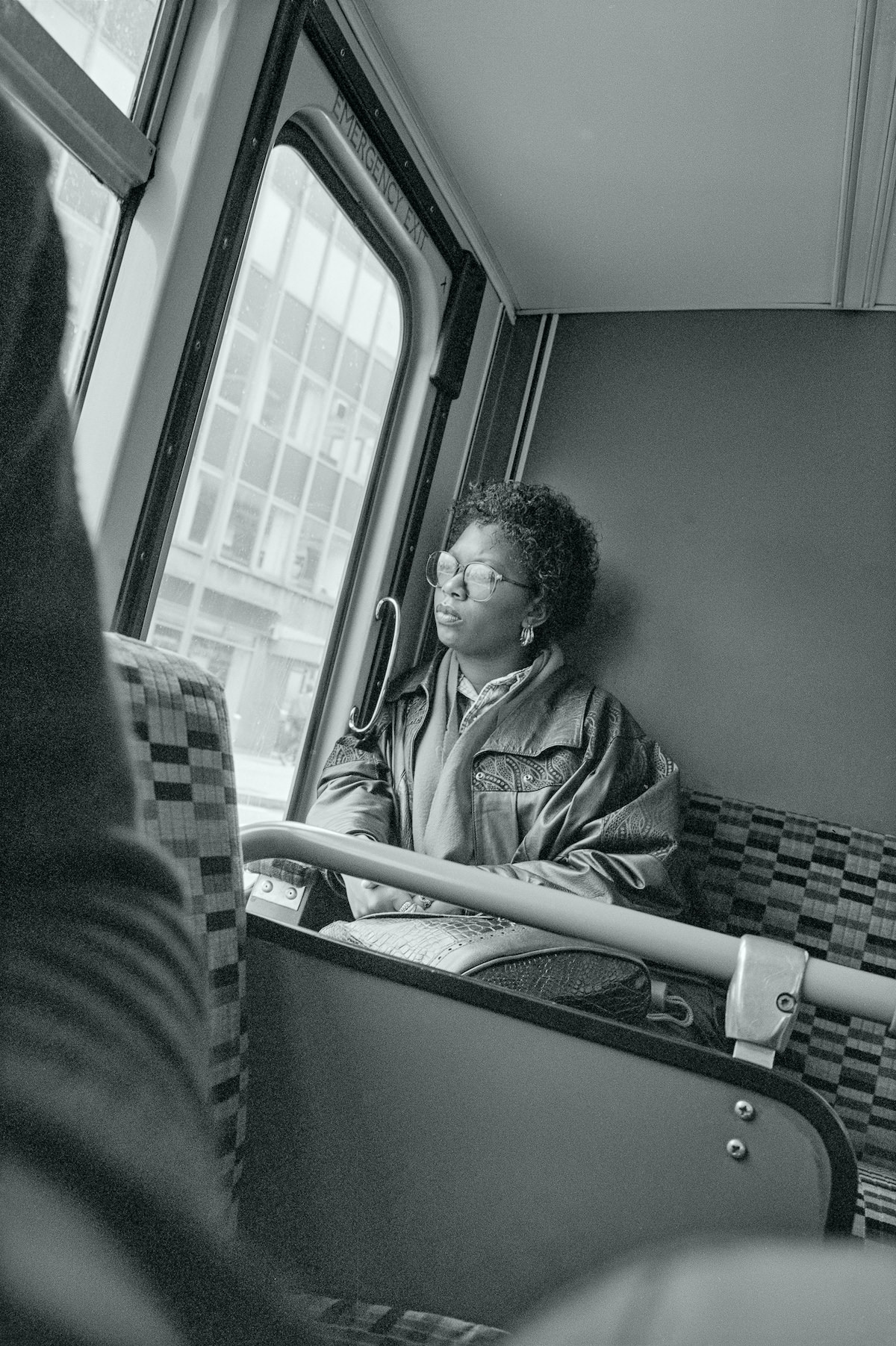 Woman, Bus, Clapham, Lambeth, 1992