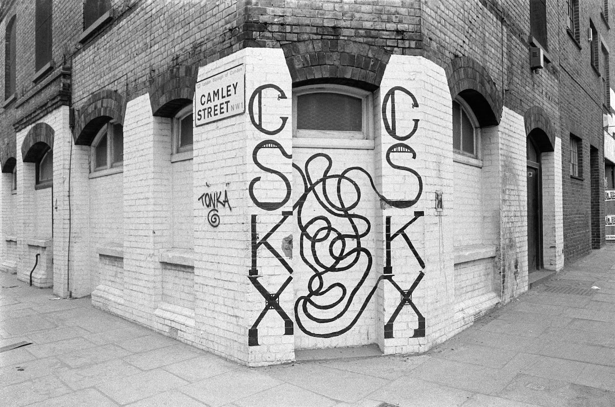 C S K X, Initials of Camley St, Kings Cross, Camden, 1991,