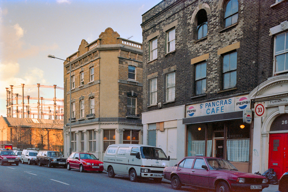 St Pancras Cafe, Pancras Rd, Kings Cross, Camden, 1990