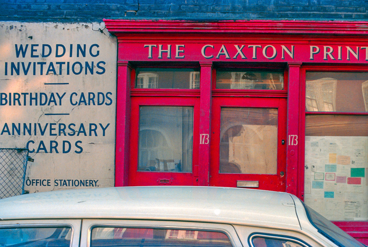 The Caxton Printer, Kings Cross Rd, Kings Cross, Camden, 1990