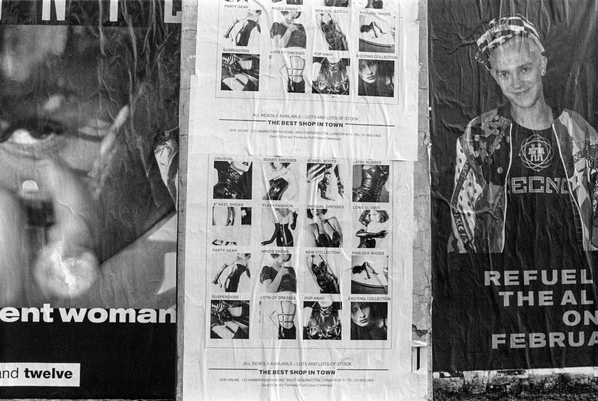 Posters, Grays Inn Rd, Kings Cross, Camden, 1990