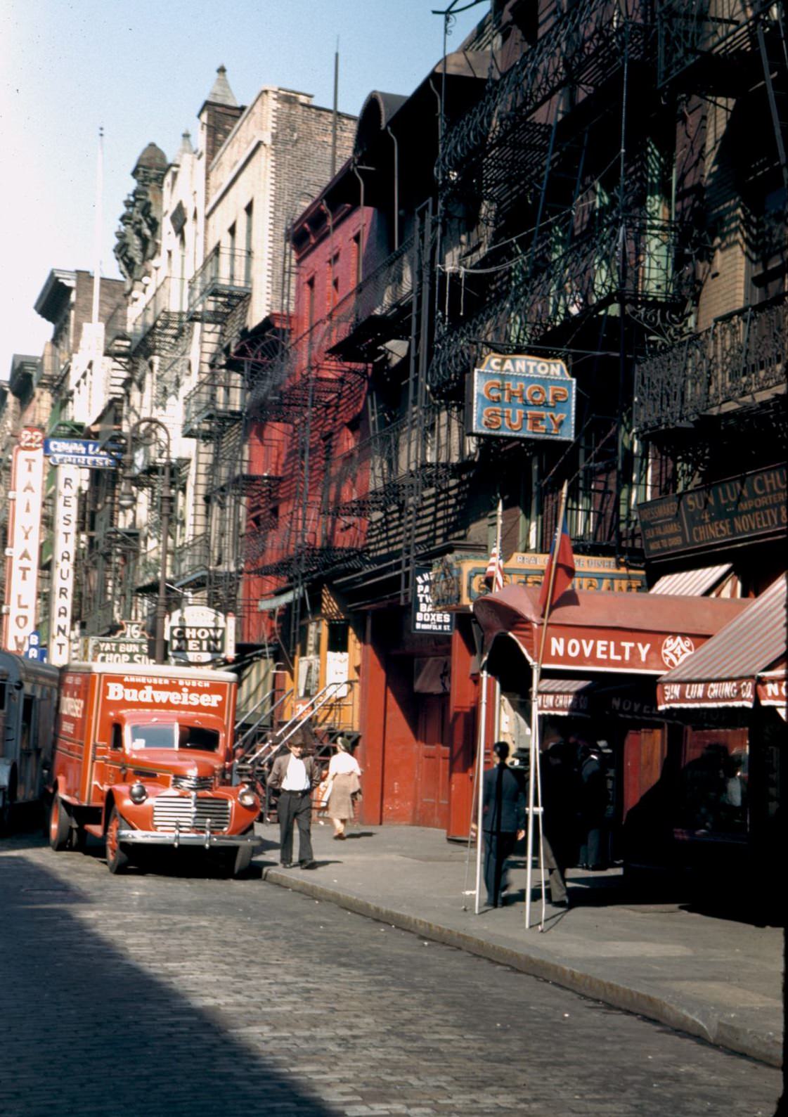 Street in New York’s Chinatown 1942
