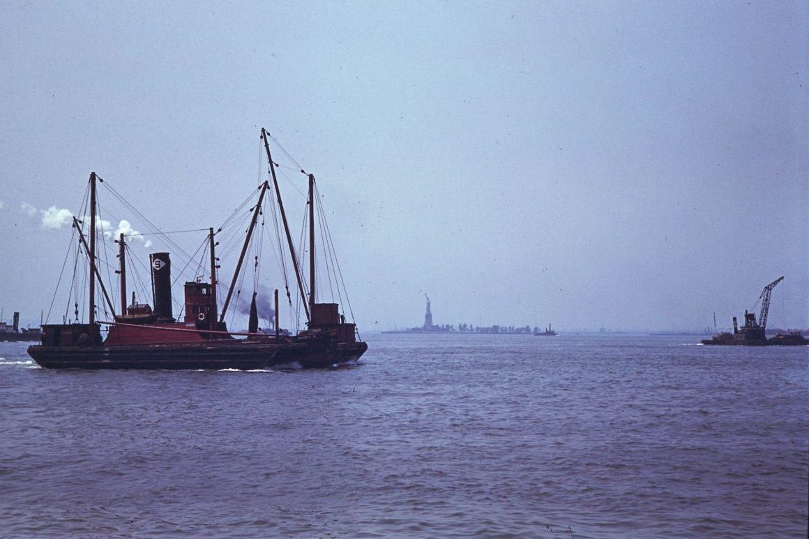 Statue of Liberty from the Battery New York harbor