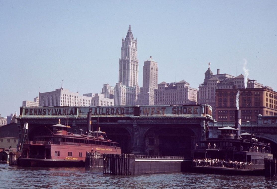 Approaching Liberty St. ferry, New York City