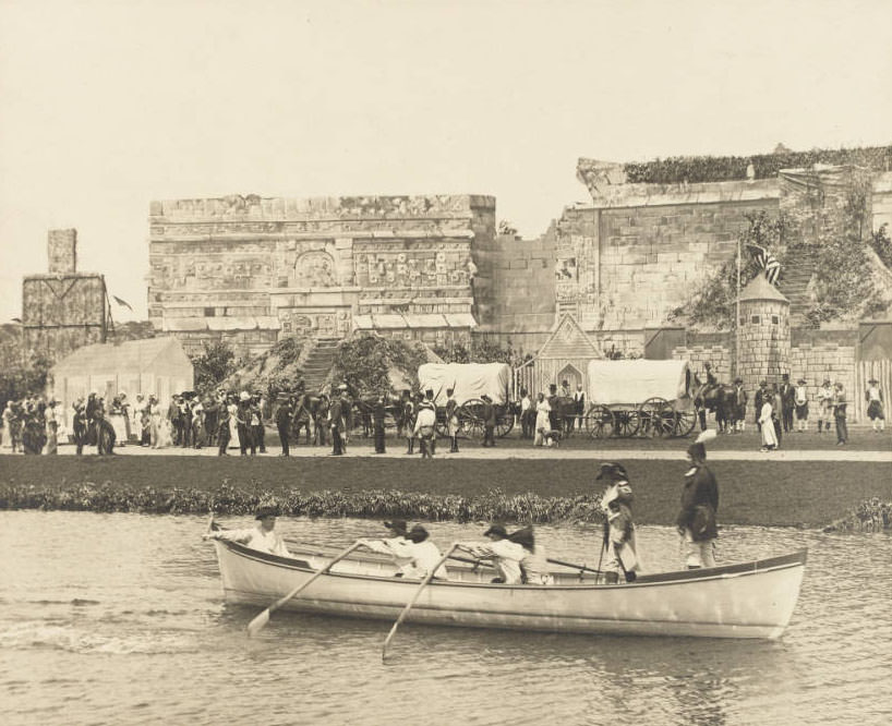 Lewis and Clark arrive at St. Louis, Pageant of St. Louis, 1914