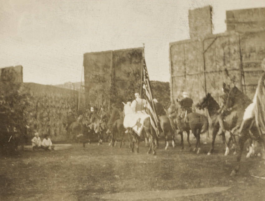 Scene with horses, 1914