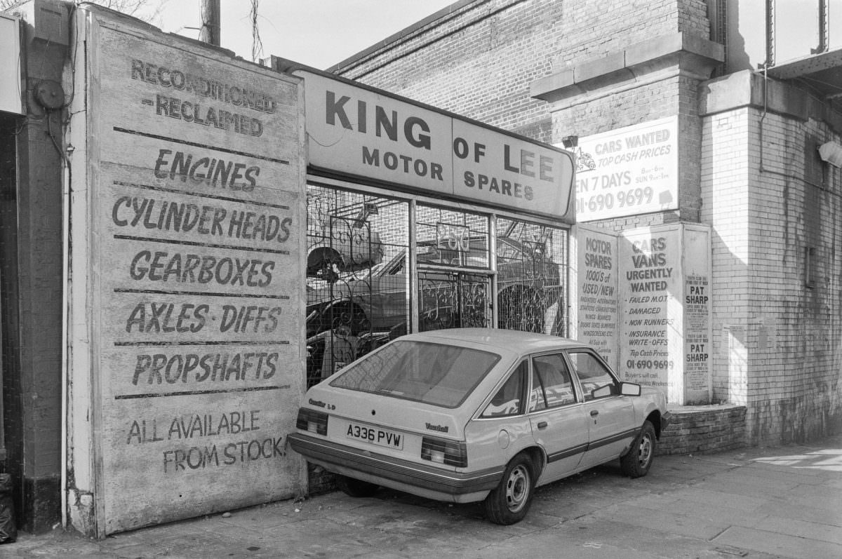 King Of Lee, Motors, Lewisham High St, Lewisham 1990