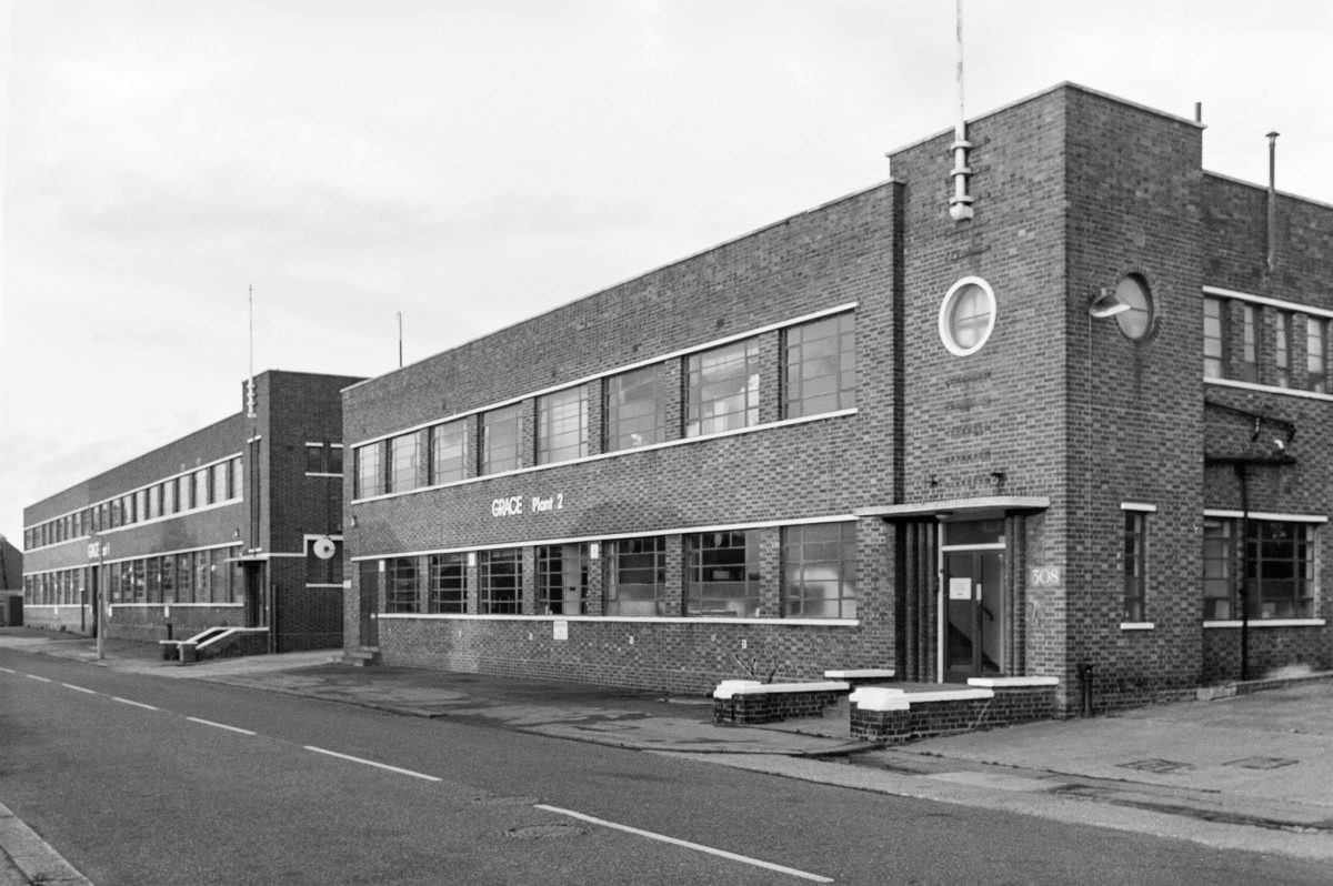 Grace, factory, Eleveden Road, Park Royal, Ealing