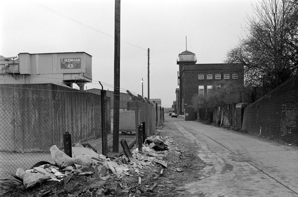Elizabeth Industrial Estate, Juno Way, Cold Blow Lane, New Cross, Lewisham, 1988