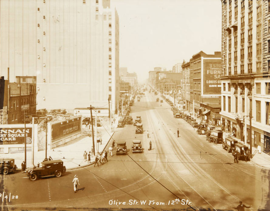 Olive Street after completed widening project.