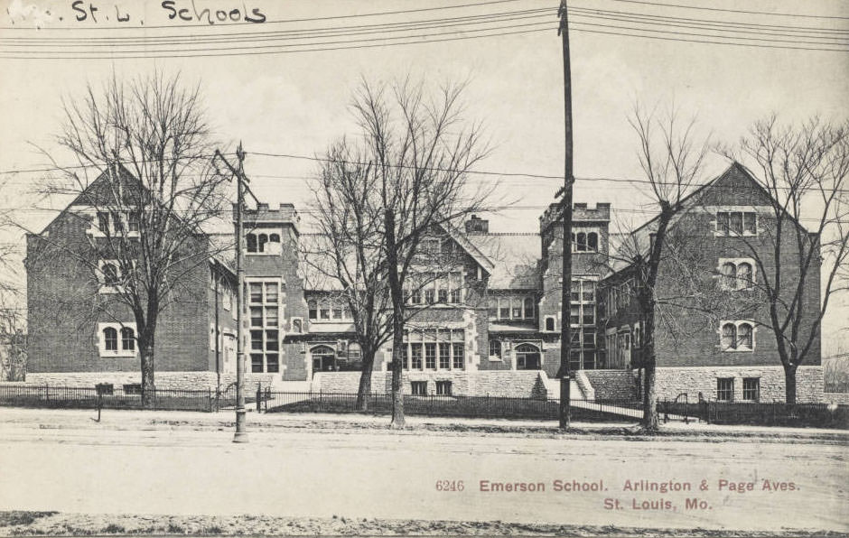Emerson School, Arlington & Page aves., St. Louis, 1910