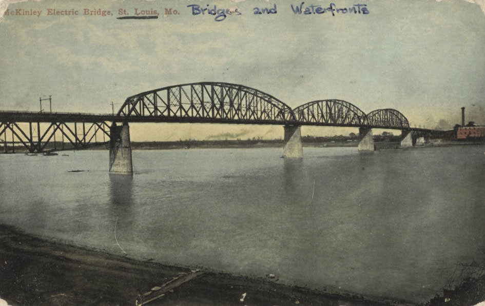The McKinley Bridge opened for business in 1910.