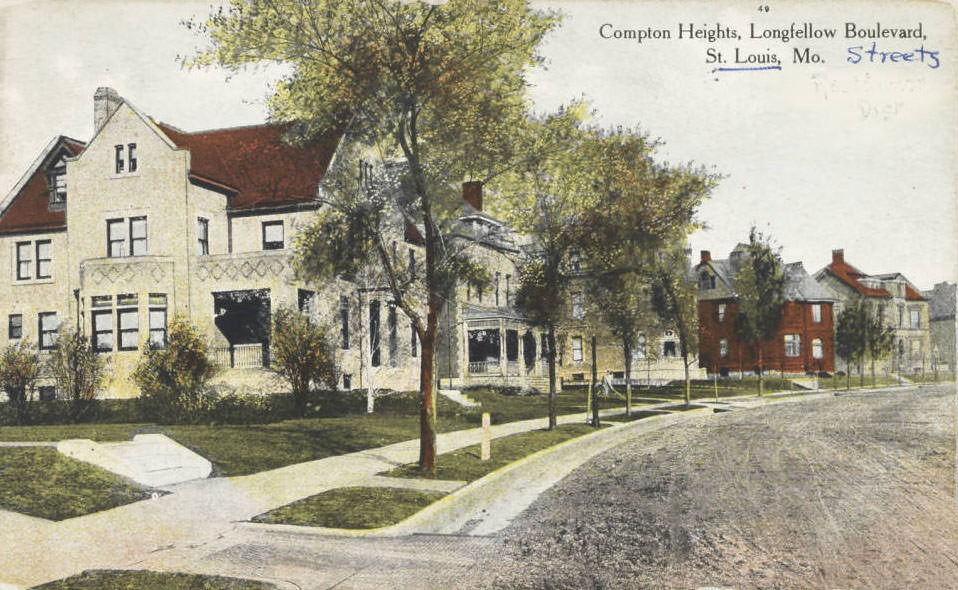 Compton Heights, Longfellow Boulevard, St. Louis, 1910