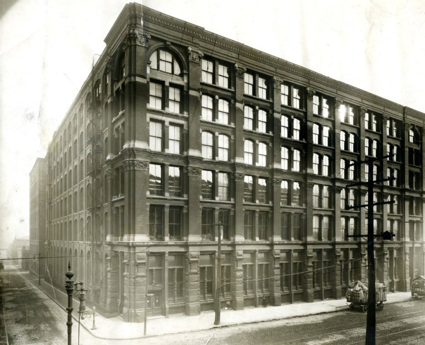 Drummond Factory, Fourth and Spruce streets, where knitting Mills Will Locate, 1911