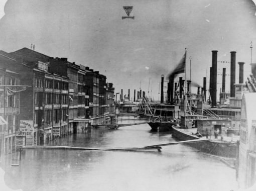 Flood at St. Louis, June 18, 1858