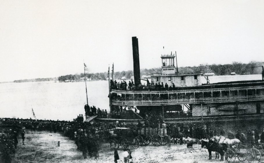 Sternwheeler Kate Cassel, built 1854 and dismantled 1863.