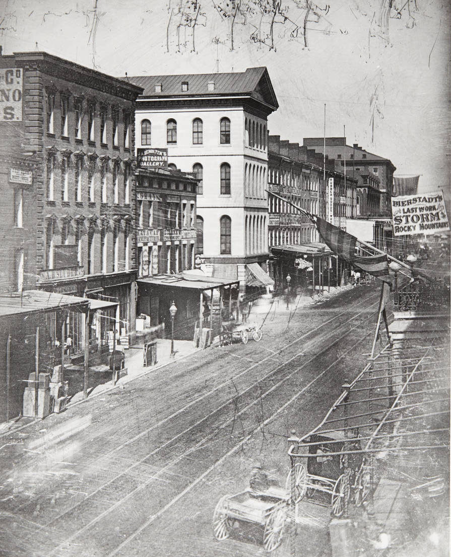 Businesses along Fourth Street, 1867