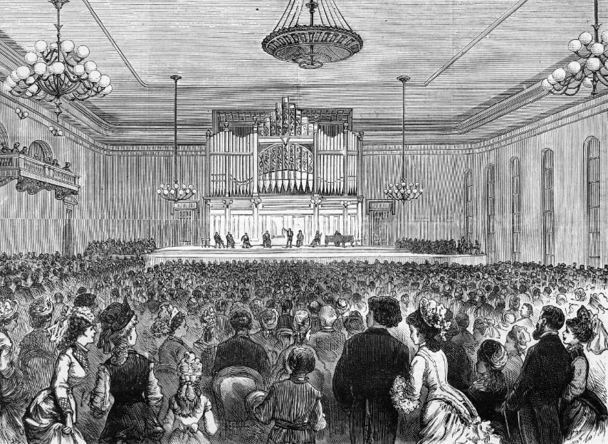 Mercantile Library Hall in St. Louis, Missouri, 1870
