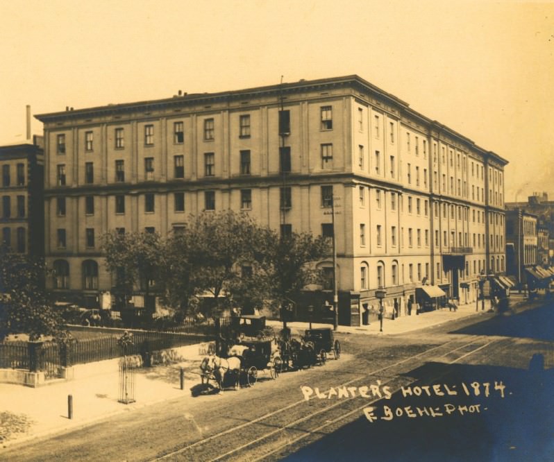 Planter's Hotel, 1874