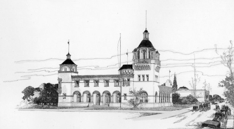 Competitive Design for the Missouri Building, 1904 World's Fair, 1890