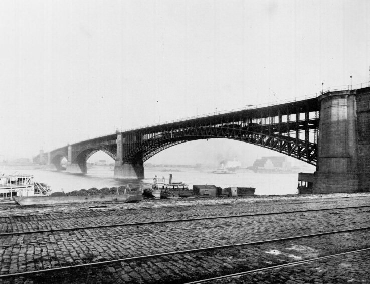 Ead's Bridge, Art Work of St. Louis, 1895