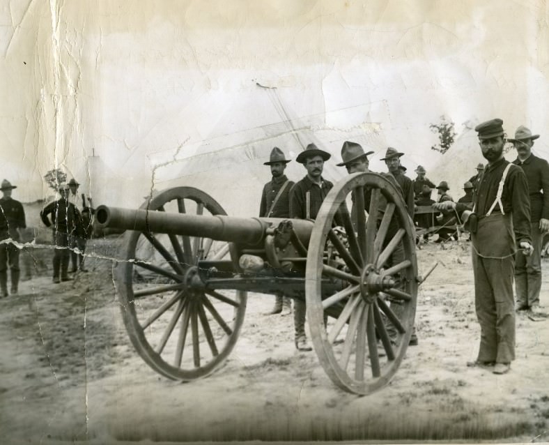 Jefferson Barracks - Camp Stephens Artillery Battery, Spanish-American War, 1898