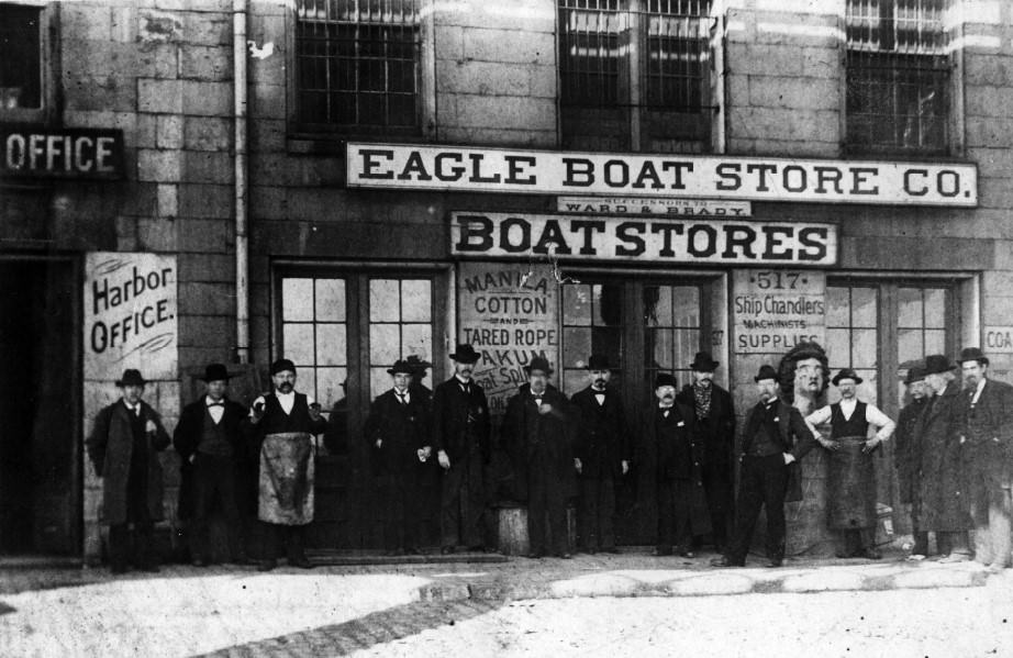 The Eagle Boat Store in 1895.